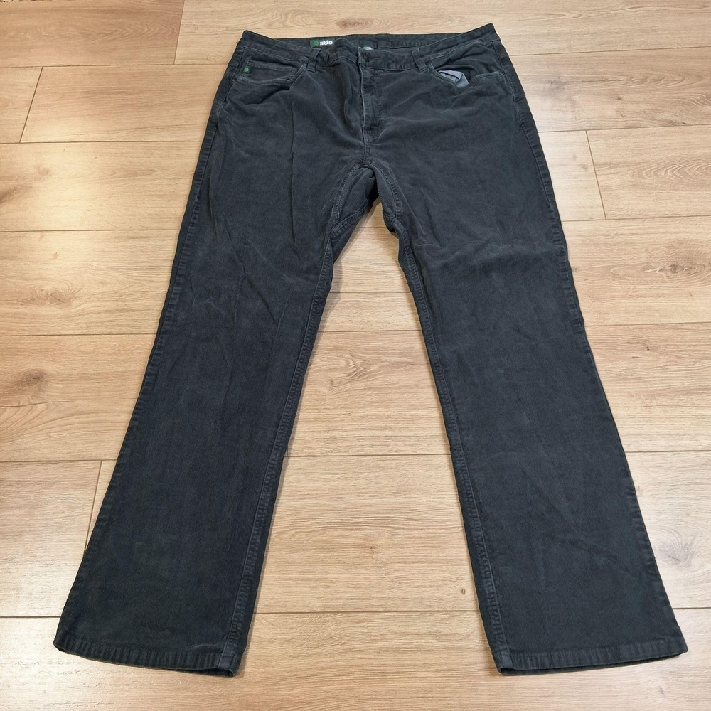 Stio Rivet Cord Pants Mens 40x31 Gray Corduroy Chino Stretch Casual Hiking